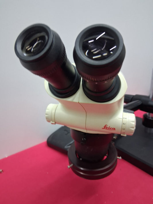 LEICA S6E STEREO ZOOM 6.3- 40X MAGNIFICATION BOOM STAND LED RING LIGHT