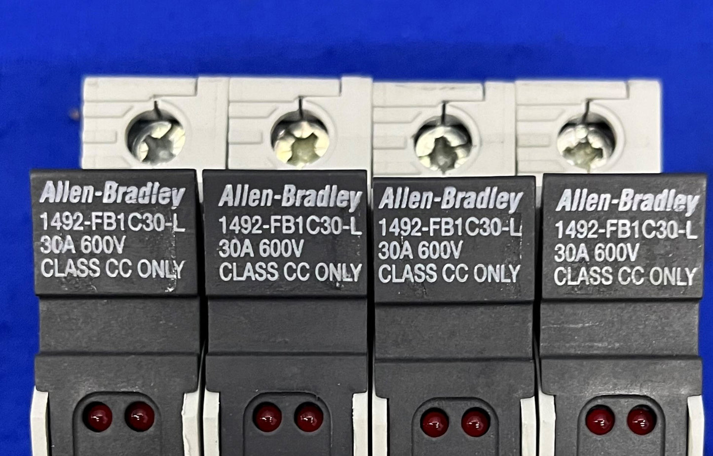 AB ALLEN BRADLEY 1492-FB1C30-L FUSE HOLDER 30A 600V LOT OF 4
