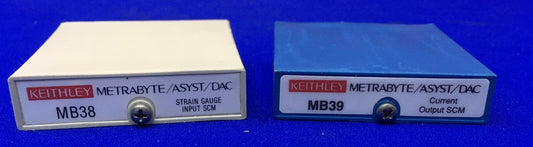 KEITHLEY METRABYTE QTY 1 - MB38 MB38-04 & QTY 1 - MB39 MB39-04 MODULO
