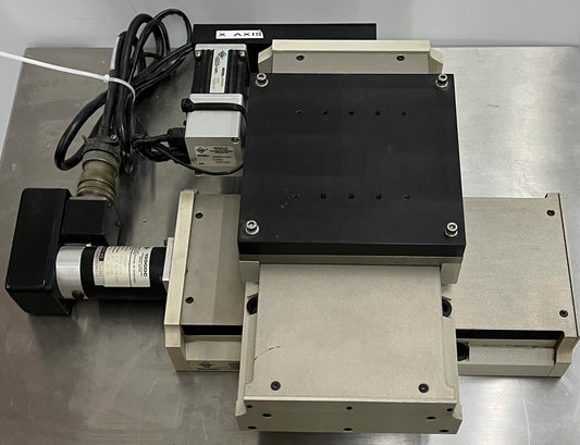 AEROTECH ATS20015 & 20015-40P MOTORIZED X-Y LINEAR STAGE APPROX 150MM 6" TRAVEL