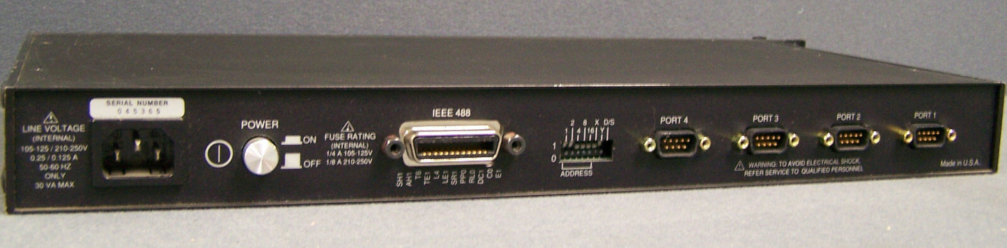 IO TECH SERIAL 488/4 SN 045365 BUS-KONVERTER IEEE 488