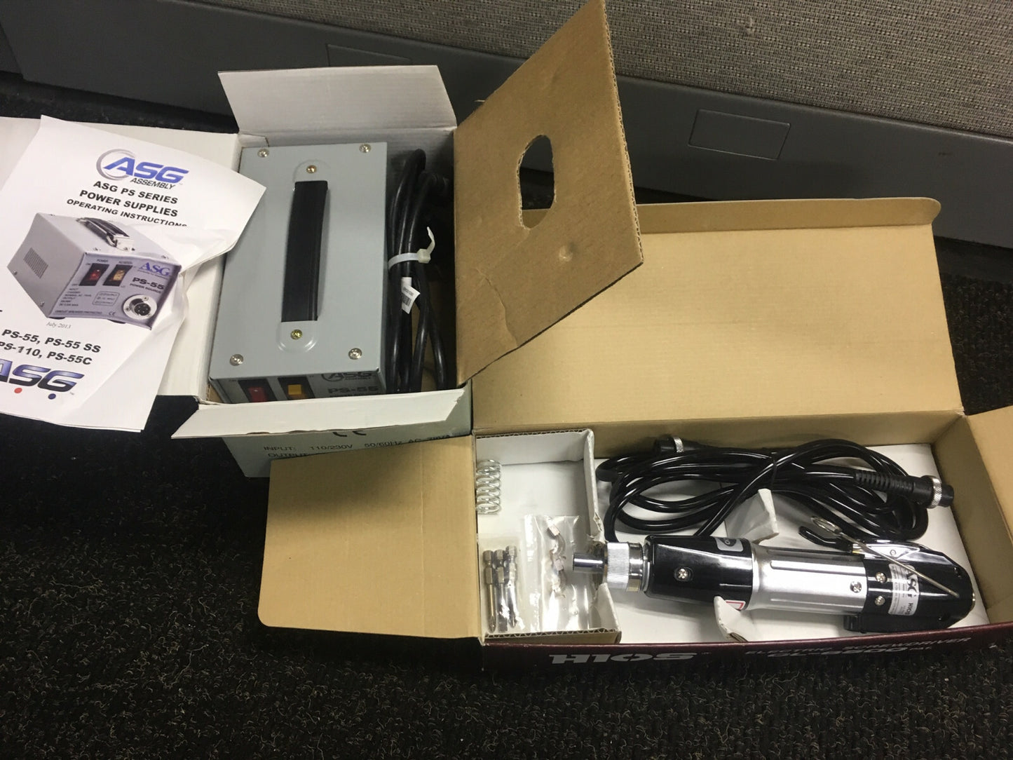 H1OS CL-6500 ELECTRIC DRIVER WITH ASG ASSEMBLY PS-55 POWER SOURCE