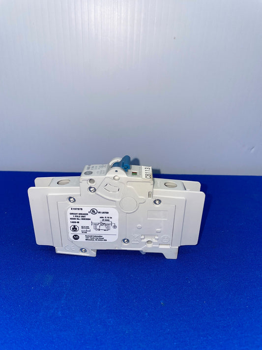 AB, 1489-M C 10A, DIN MOUNT, 1 POLE UNIT CIRCUIT BREAKER, SELLING AS 1 'LOT OF 4