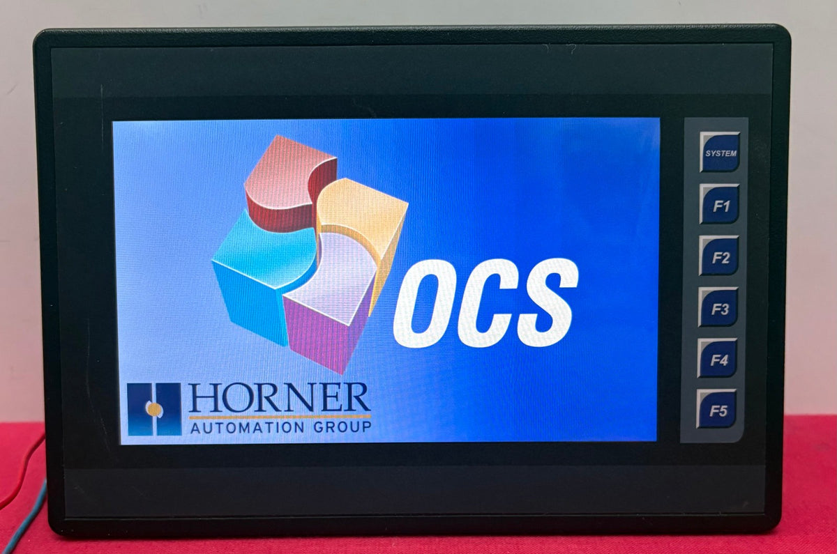OCS XL7 HORNER HEXW1E4FB OPERATOR INTERFACE DC/DC I/O 24 DIGITAL INPUTS 12V