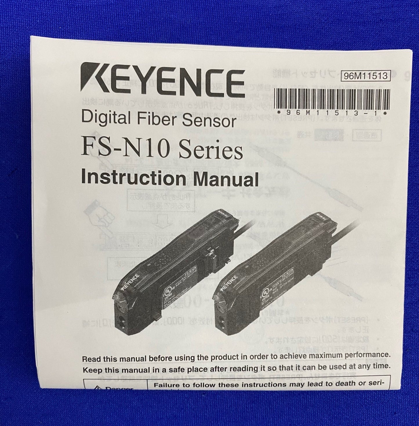 KEYENCE FS-N11CP*** FS-N11CP DIGITAL FIBER SENSOR AMPLIFIER-M8 CONNECTOR TYPE