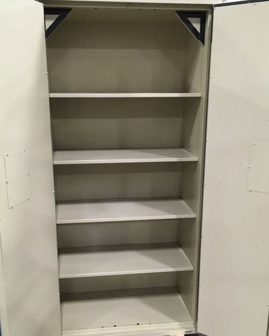 FIREKING 2 DOOR CABINET LOCK & KEY36" X 19" X 73" 4 MOVEABLE SHELVES