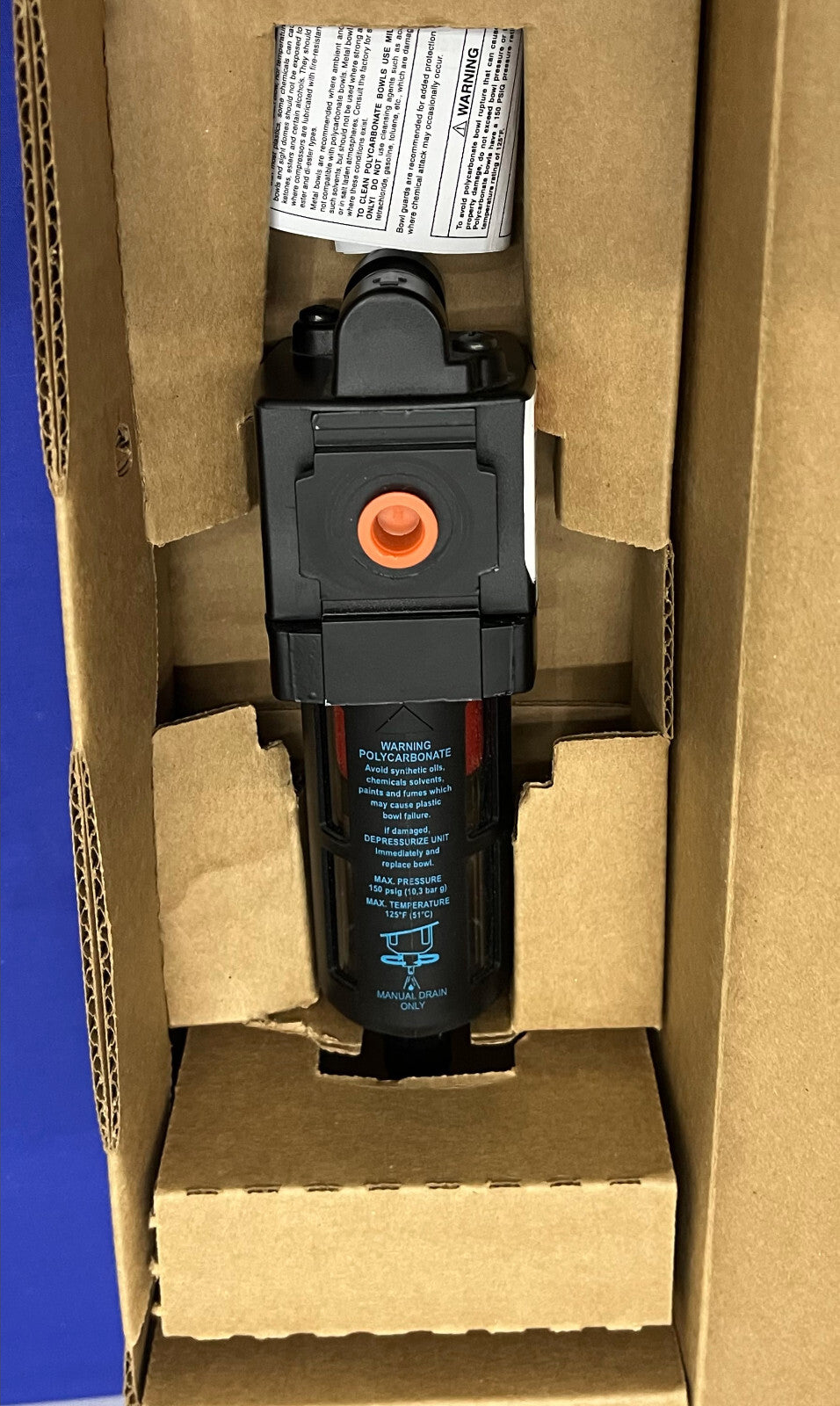 WILKERSON PNEUMATIC M18-02-BK00 FILTER 493090 FILTER (1) 6B263