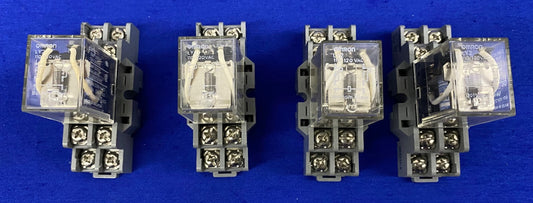 OMRON-RELAIS LY2 MIT DAYTON 2A582E-RELAISSOckeln – 1 Charge mit 4 Stück