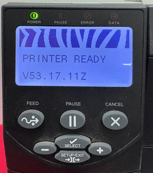 ZEBRA ZM400 THERMAL LABEL PRINTER ZM400-2001-0000T 10/100 P1032710-001 - PARTS