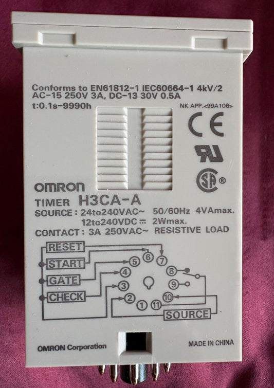OMRON H3CA / H3CA-A TIMER H3CAA 24 to 240VAC 12 to 240VDC