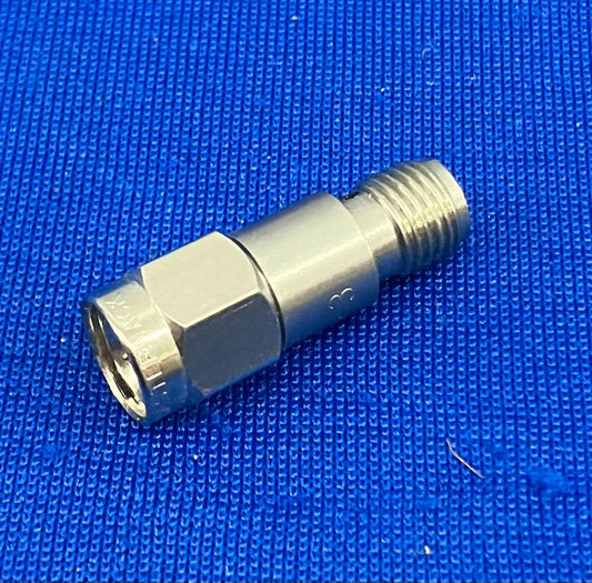 PASTEMACK PE7005-3 3DB FIXED ATTENUATOR, SMA MALE DIGIKEY PART# 3985-PE7005-3-ND