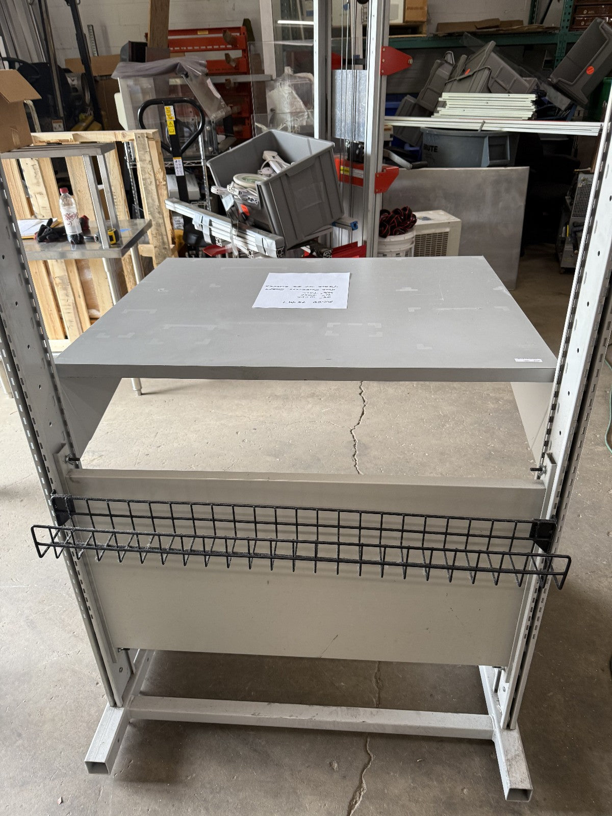 LISTA 38" W X 41" D X 56 1/2" T TABLE / WORKBENCH. WITH RISERS