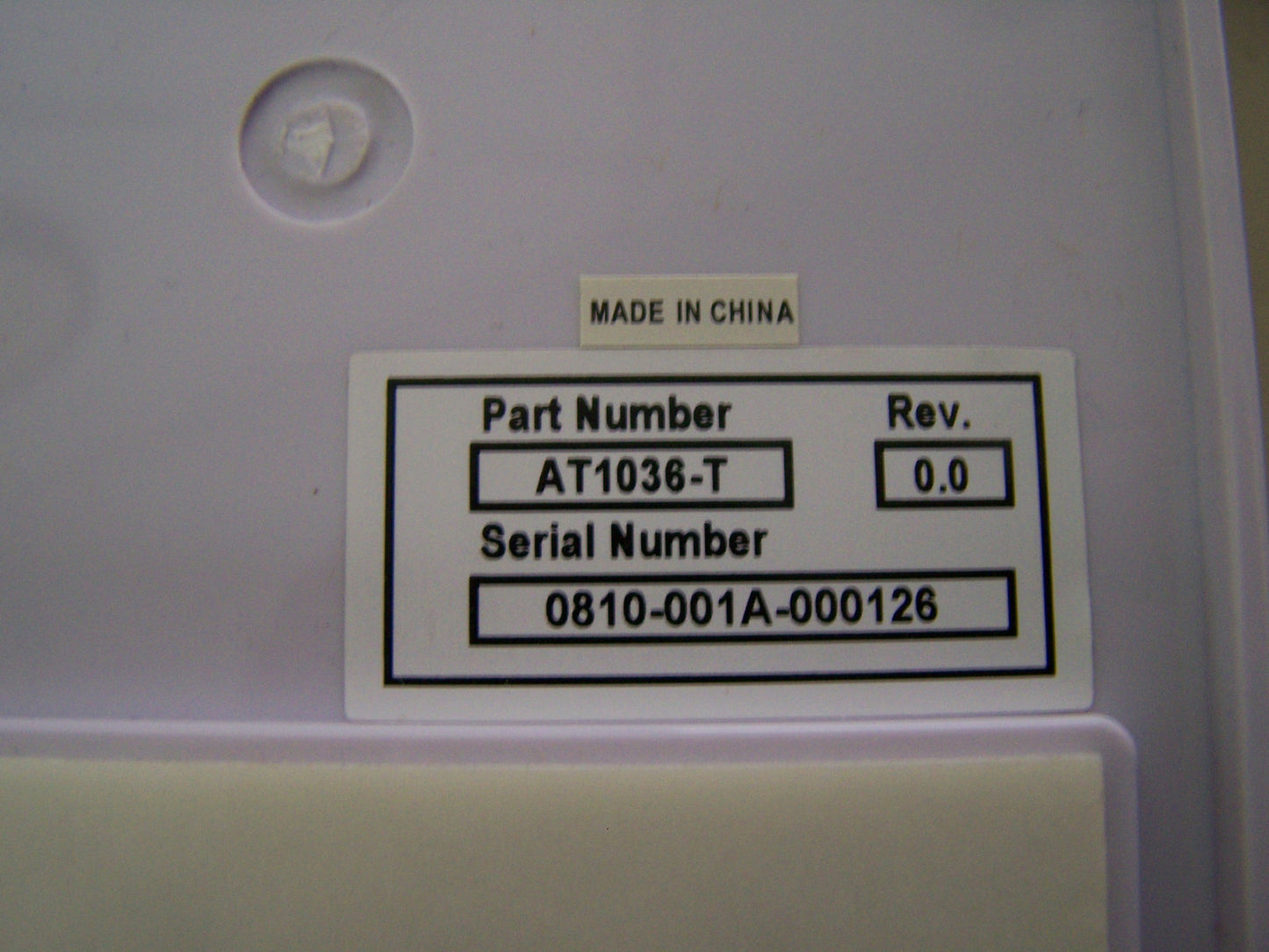 MICRONOVA AT1036-T SN 0810-001A-000126 DISTRIBUTEUR DE SAVON SANS CONTACT / SANS CONTACT