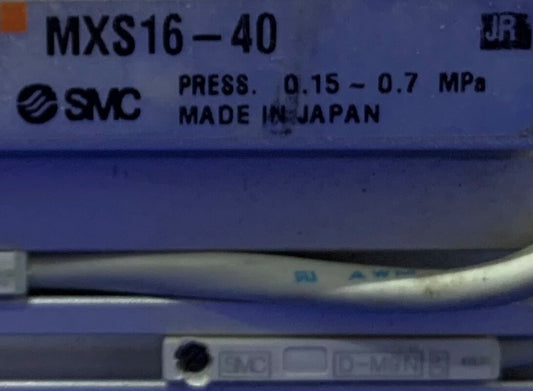 Vérin pneumatique SMC MXS16-40w/(2)SMC D-M9N, capteur statique à détecteur automatique