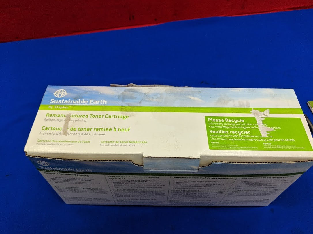 Staples Sustainable Earth Remanufactured Black Toner Cartridge (Model SEB78AJR)