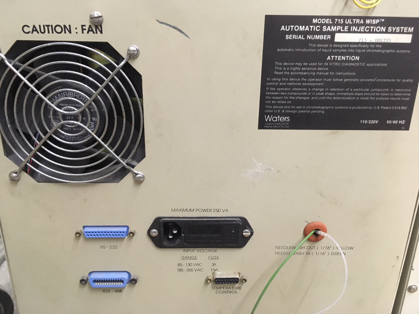 WATERS 715 ULTRA WISP AUTOMATISCHER PROBENINJEKTIONSSYSTEM-PROZESSOR - TEILE/REPARATUR