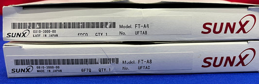 1 LOT VAN QTY 2 - SUNX FT-A8 UFTA8 VEZELOPTISCHE SENSOR