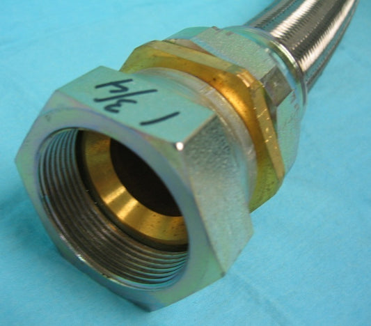 FLEX METAAL 1 3/4" NPT VROUWELIJK EINDE 1 3/4" NPT MANNELIJK EINDE TOTALE LENGTE 24" METALEN SLANG