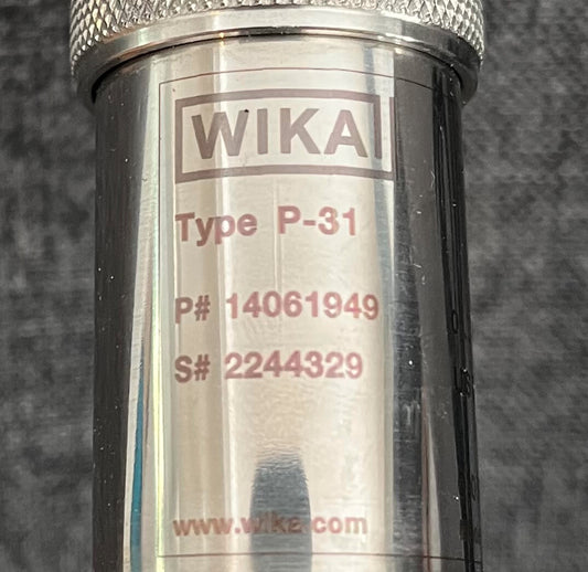 TRASMETTITORE DI PRESSIONE DI PRECISIONE WIKA P-31 P# 14061949