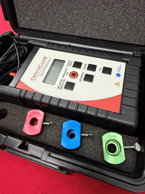 OmniCure R2000 Radiometer with 8mm, 5mm, and 3mm Adapters