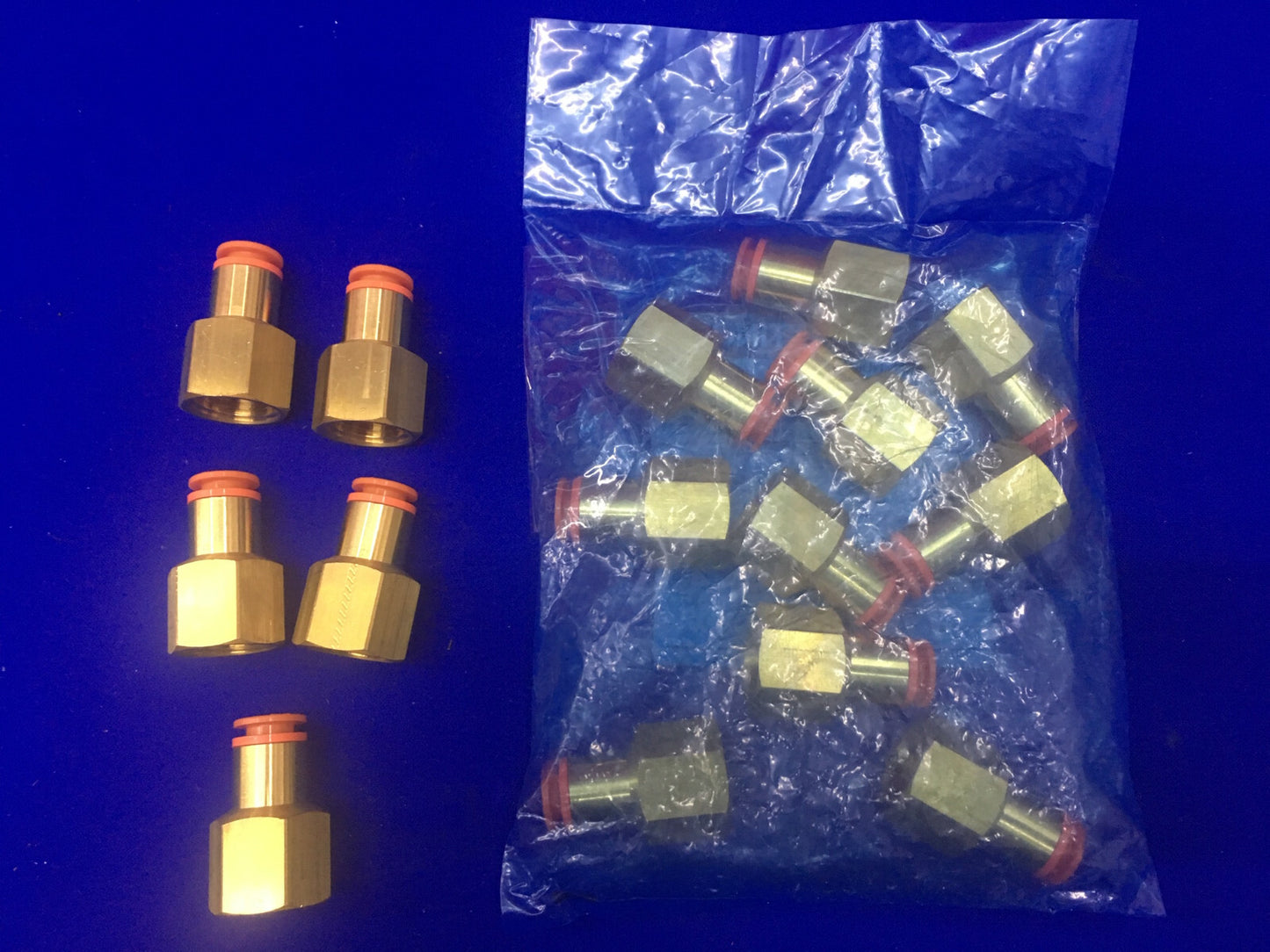 QTY 15 RACCORDI PER CONNETTORE FEMMINA SMC KQ2F11-37