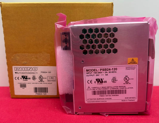 RHINO POWER SUPPLY PSB24-120 24VDC 5A