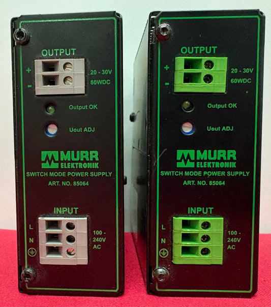MURR SWITCH MODE POWER SUPPLY 85064 MCS2.5-115-230/24 - 1 LOT QTY 2