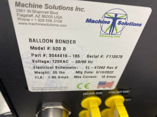 Beahm 520 B Machine Solutions Balloon Bonder 3044416-105 Split Die Bonder