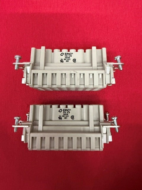 Heavy Duty Connector, Wire Protection, EPIC HBE Series, Insert, 16+PE Contacts,
