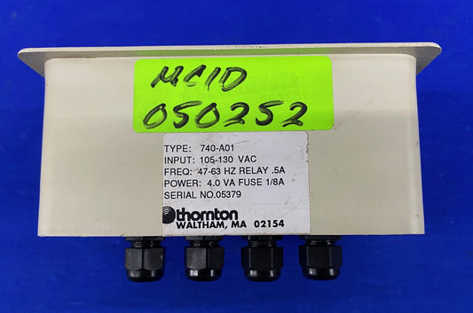 THORNTON DOT TWO TYPE 740-A01 RESISTIVITÄTSREGLER - TEILE ODER REPARATUR