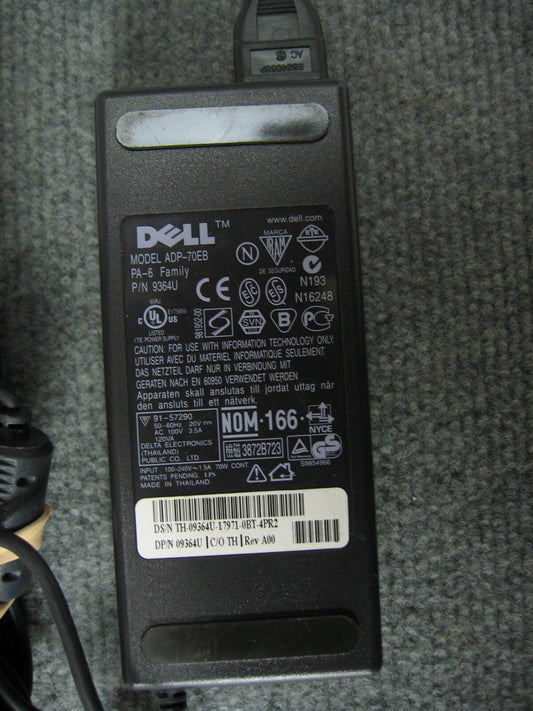 ADAPTADOR DE ALIMENTACIÓN CON CABLE PARA LA FAMILIA PA-6 DELL ADP-70EB