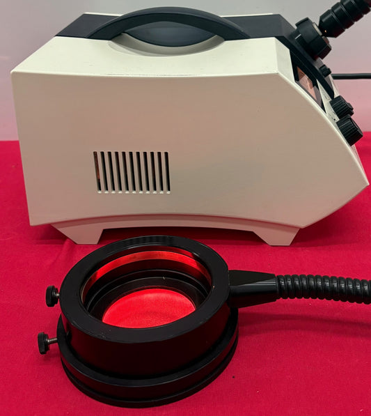 SCHOTT LEICA KL2500 LCD LIGHT SOURCE w/ NO BRAND RING-LIGHT FOR MICROSCOPE