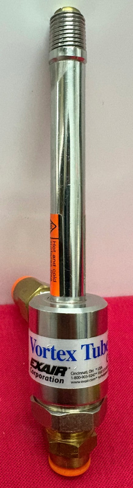 EXAIR VORTEX TUBE HOT & COLD 250 PSIG 1.7 MPa 17 BAR MAX,NO MODEL # FOUND
