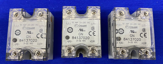 CROUZET GN 84137020 / GN84137020 SOLID STATE RELAY - 1 LOT QTY 3