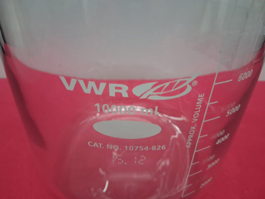 VWR 10000ml (10L) 10754-826 Media Storage Bottle with GL 45 Duran Screw Cap Max
