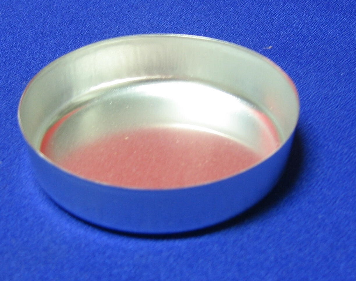 DISPOSABLE ALUMINUM WEIGHING TRAYS, 3" X .75", QTY 100