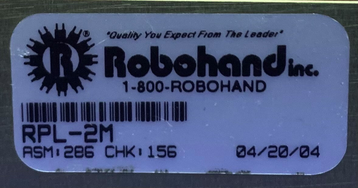 Pince pneumatique parallèle Robohand RPL-2M ASM : 286 / CHK : 156