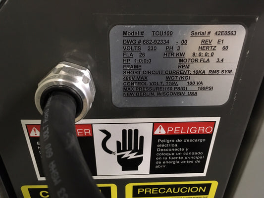 AEC APPLICATION ENGINEERING TCU100 230V 3PH 60HZ UNITÀ DI CONTROLLO DELLA TEMPERATURA - PARTI