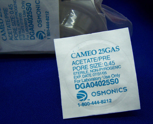 OSMONICS DGA04025S0 カメオ 25GAS フィルター