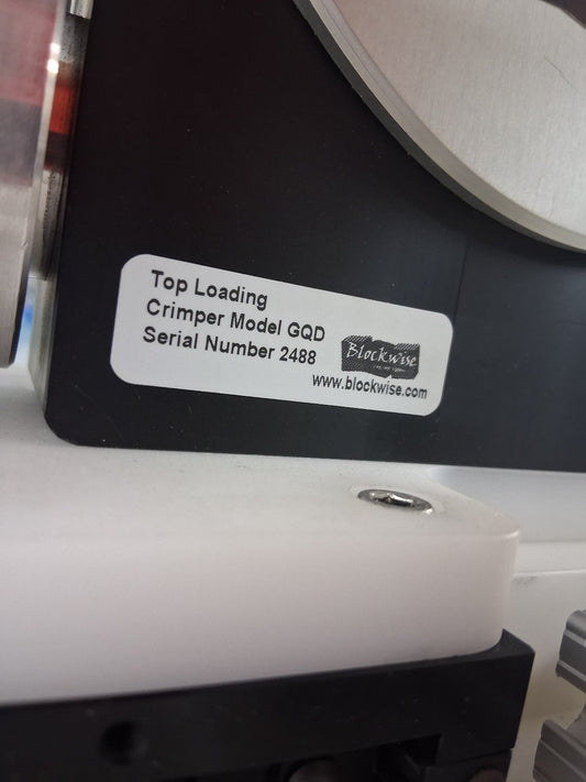 BLOCKWISE ENGINEERING TOP LOADING CRIMPER GQD ITEM IS USED TESTED