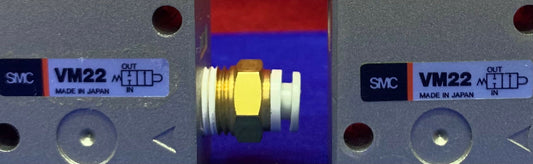 1 Lot Qty of 2 - SMC VM22 Mechanical Valves