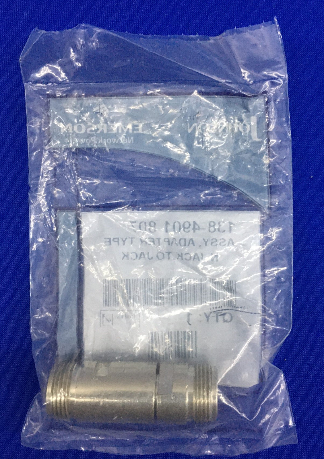 JOHNSON 138-4901-807 ASSY ADAPTER TYPE N JACK NAAR JACK