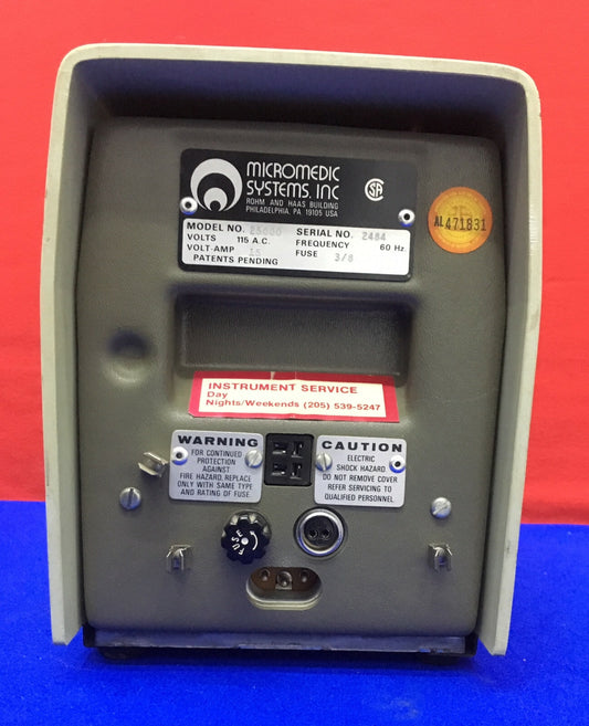 PARA PIEZAS O REPARACIÓN SISTEMAS MICROMEDIC 25000 PIPETA AUTOMÁTICA BOMBA DUAL