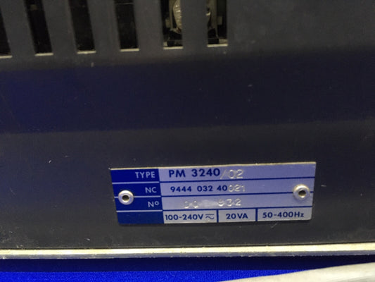 PHILIPS 50 MHZ OSCILLOSCOPIO A DOPPIO CANALE AMPLIFICATORI VERTICALI PM 3240 - PARTI