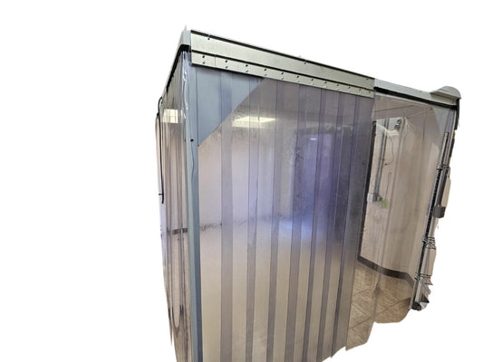 CLEAN AIR PRODUCTS VERTICAL FLOW SOFTWALL PORTABLE CLEANROOM CAP577F-WR-8X10X7'6