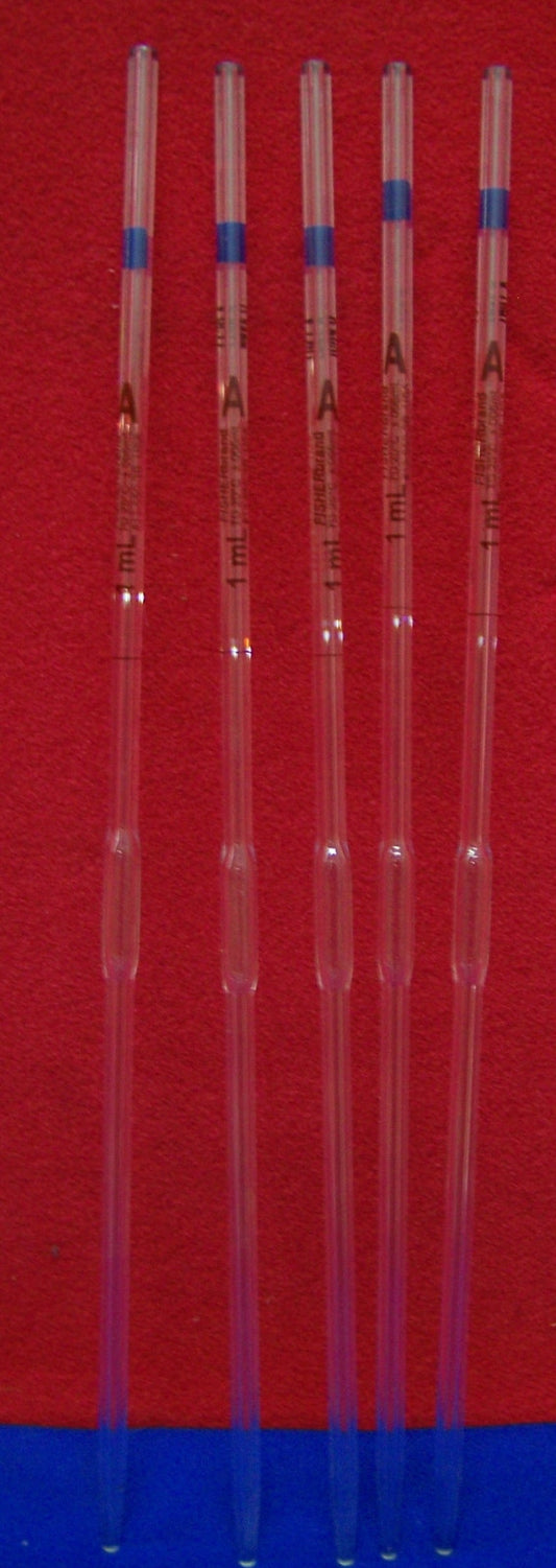 Pipettes volumétriques réutilisables de classe A Fisherbrand 13-650-3B, lot de 5