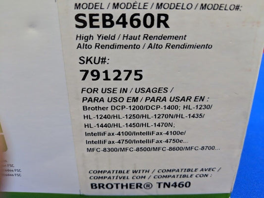 Staples Sustainable Earth wiederaufbereitete schwarze Tonerkartusche (Modell SEB460R)