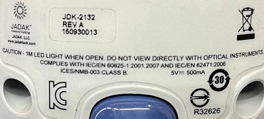 Lote de 2 escáneres de código de barras USB Motorola JADAK JDK-2132 REV A