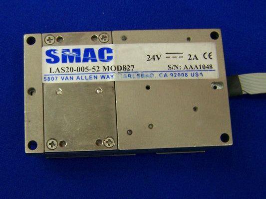 SMAC LAS20-005-52 MOD827 VCM STELLANTRIEB LINEAR 5mm HUB 24VDC 2A