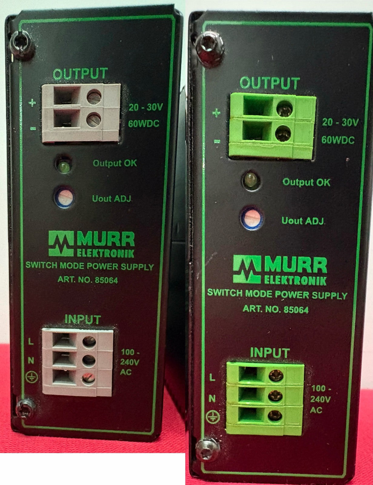 MURR SWITCH MODE POWER SUPPLY 85064 MCS2.5-115-230/24 - 1 LOT QTY 2